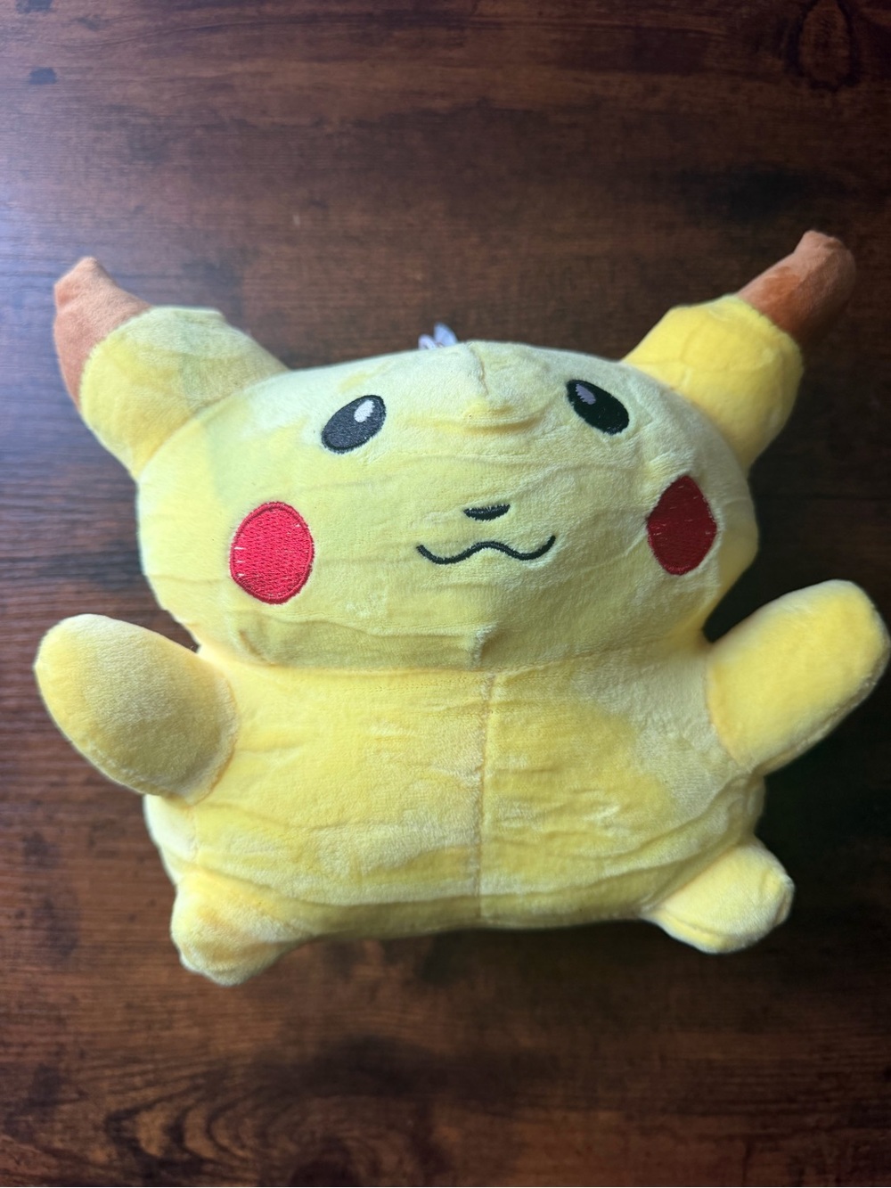 Pokemon Yellow Plush with Red Cheeks and Brown-Eared Accent